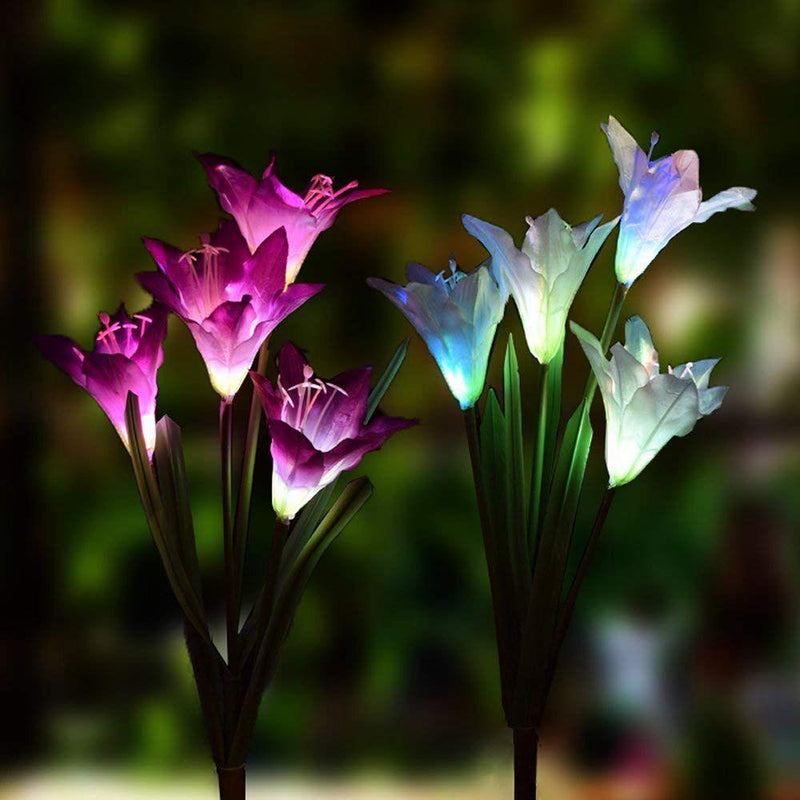 Solar Garden Flower Lights