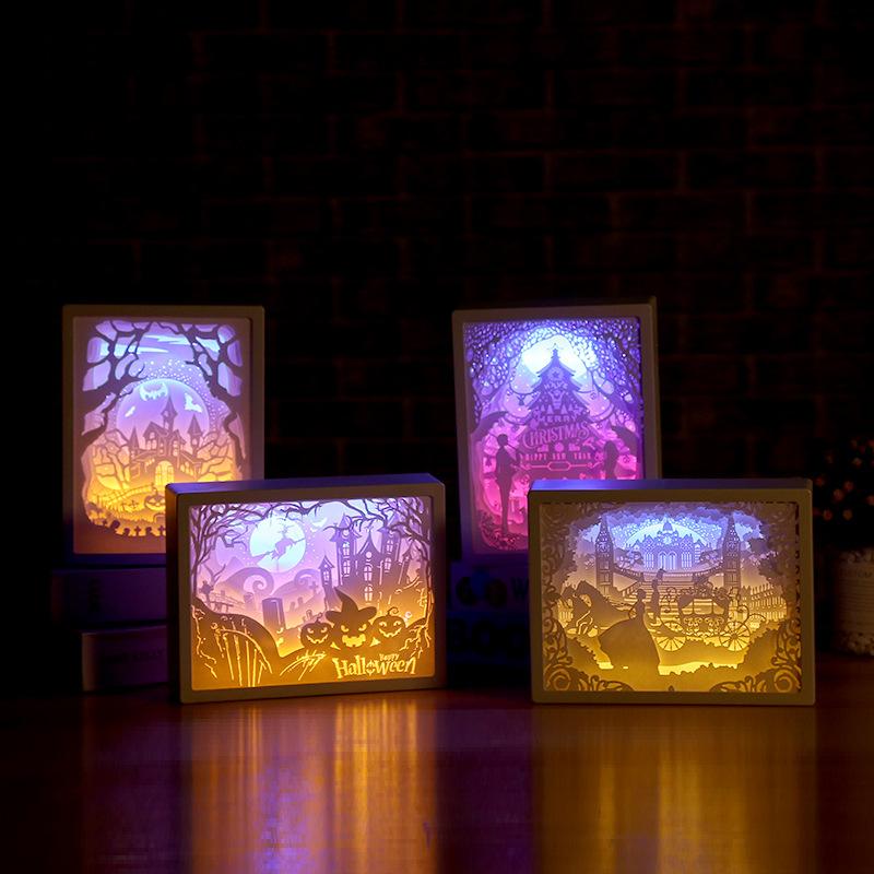 3D Paper Carving Lamp