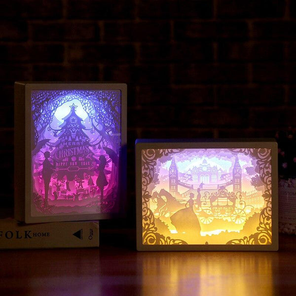 3D Paper Carving Lamp