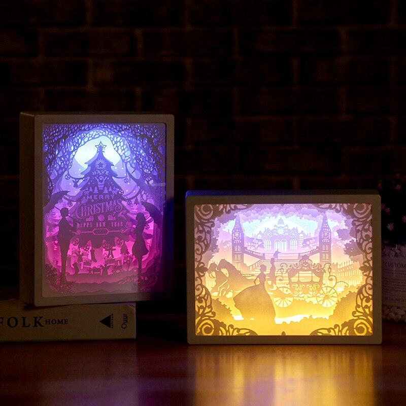 3D Paper Carving Lamp